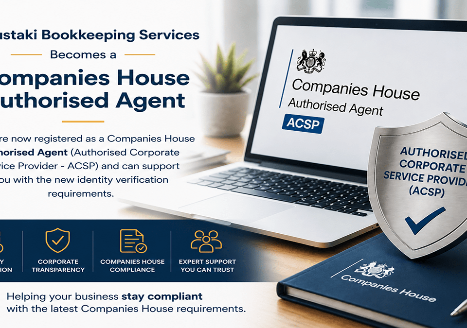 Moustaki Bookkeeping Services Companies House Authorised Agent ACSP provider badge